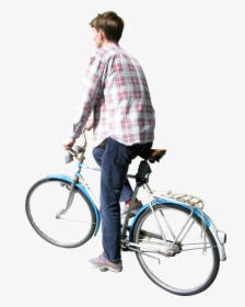 Person In Bicycle Png, Transparent Png, Free Download