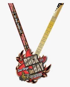 2019 Rock The Bay Flaming Guitar Medal - Illustration, HD Png Download, Free Download