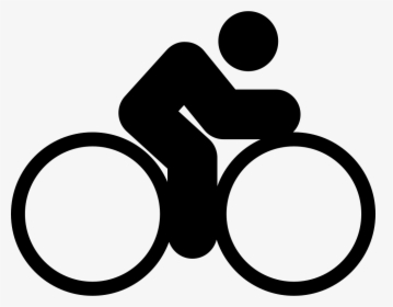 Man Riding A Bike - Bicycle, HD Png Download, Free Download