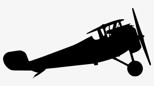 Old Airplane Silhouette, HD Png Download, Free Download
