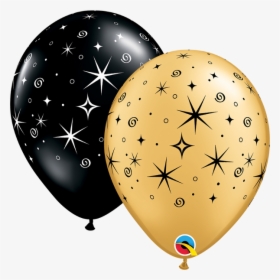 Black And Gold Balloons Png, Transparent Png, Free Download
