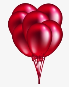 Red Balloon Bunch Png Clip Art - Transparent Background Red Balloons Png, Png Download, Free Download
