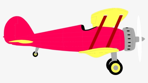 Transparent Aeroplane Clipart - Bi Plane Clip Art, HD Png Download, Free Download