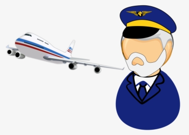 Airplane Pilot Clip Art, HD Png Download, Free Download