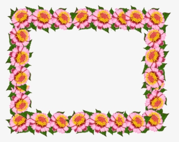 Frame, Border, Pink Floral, Decoration - กรอบ รูป สวย ๆ แนว นอน, HD Png Download, Free Download