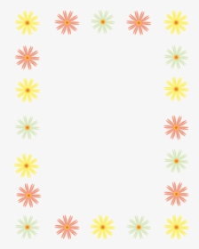Flower Frame Clipart - Colors Pastels Frames Png, Transparent Png, Free Download