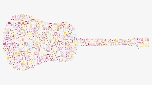 Clip Art Music Image Library - Music Note Guitar Background, HD Png Download, Free Download