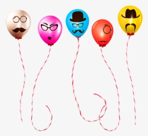 Balloons With Faces Funny Balloons Birthday Balloons, HD Png Download, Free Download