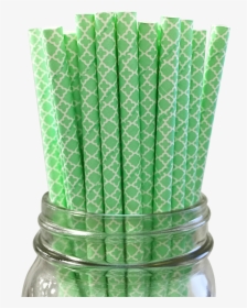 Seafoam Damask 25pc Paper Straws , Png Download - Vase, Transparent Png, Free Download