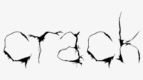 Crack Typography, HD Png Download, Free Download