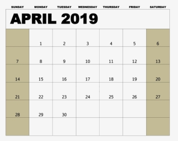 April Calendar Png Free Images, Transparent Png, Free Download