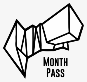 Monthpass Ub A Member - Line Art, HD Png Download, Free Download