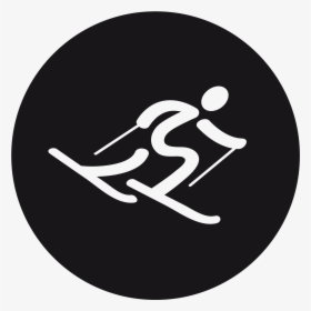 Alpine Skiing Icon Reverse - Surfing, HD Png Download, Free Download