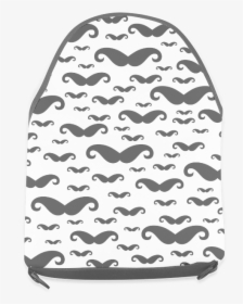 Black Handlebar Mustache / Moustache Pattern Crossbody - Beanie, HD Png Download, Free Download