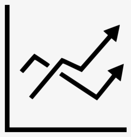 Line Chart Report Analytics Statistic Increase Arrow - Linha De Grafico Desenho Png, Transparent Png, Free Download