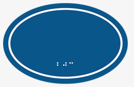 Ada Oval Room Number Sign With Border - Black Oval With Border, HD Png Download, Free Download