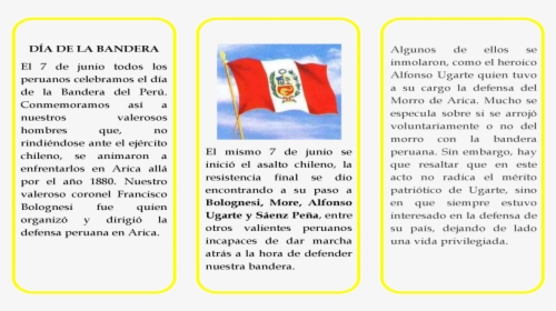Transparent Bandera Peruana Png - Historia Dia De La Bandera, Png Download, Free Download