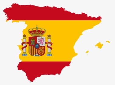 Bandera Espa A Lineart - Spain Flag Map Png, Transparent Png, Free Download