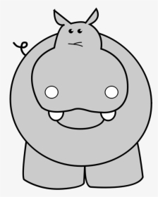 Transparent Cartoon Nose Png - Transparent Background Hippo Clipart, Png Download, Free Download