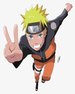 Thumb Image - Naruto With Peace Sign, HD Png Download, Free Download