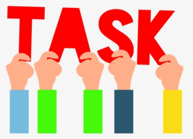 Hands, Holding, Letters, Red, Task, Word, Progress - Task Word, HD Png Download, Free Download