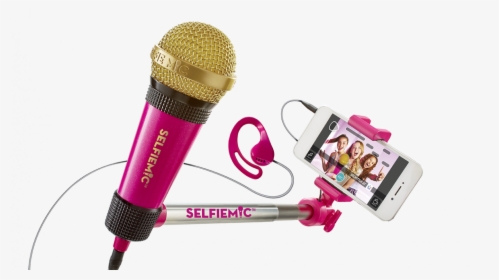 Selfiemic Rosa - Palito De Selfie Con Microfono, HD Png Download, Free Download