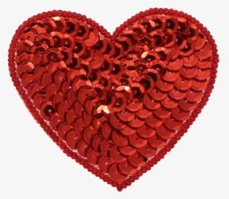 Heart Beaded & Sequin Applique, HD Png Download, Free Download