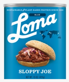 Loma Blue Sloppy Joe - Bun, HD Png Download, Free Download