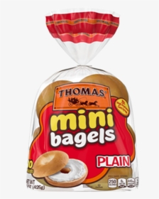 Thomas Plain Mini Bagels Package - Mini Bagels Whole Wheat, HD Png Download, Free Download