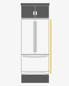 How To Find The Right Refrigerator Measurements For - Wardrobe, HD Png Download, Free Download