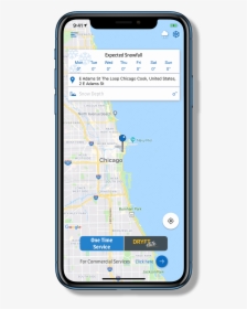 Snow Plow App Chicago - Map, HD Png Download, Free Download