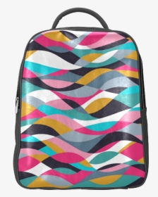 Retro Mod Abstract Waves Popular Backpack - Mosaic, HD Png Download, Free Download