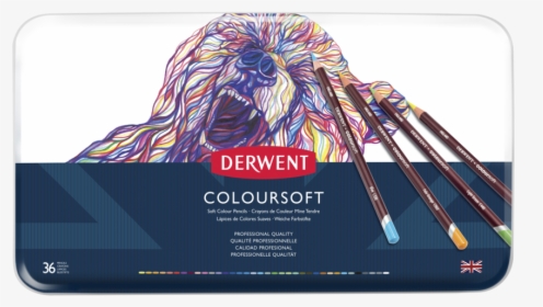 Derwent Coloursoft 36 Pencil Set - Derwent Coloursoft 36, HD Png Download, Free Download