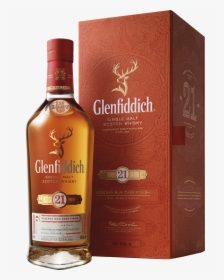 Glenfiddich 21 Year Old Single Malt Scotch Whisky (70cl) - Glenfiddich 21 Year, HD Png Download, Free Download