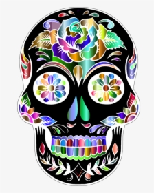 Day Of The Dead Png - Transparent Background Sugar Skull Png, Png Download, Free Download