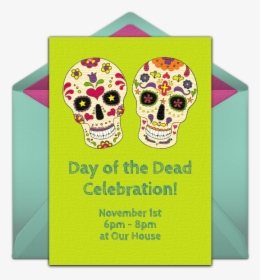 Day Of The Dead Invitation Cards, HD Png Download, Free Download