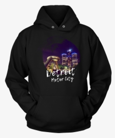 Detroit Motor City Skyline Love Country Hoodie - T-shirt, HD Png Download, Free Download
