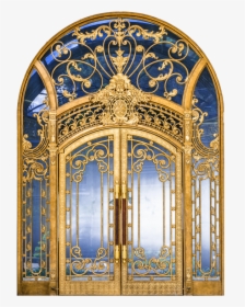 Png Archway Door - Gold Wrought Door Png, Transparent Png, Free Download