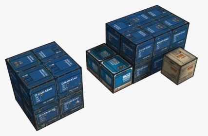 Transparent Crates Png - Sci Fi Crates Papercraft, Png Download, Free Download