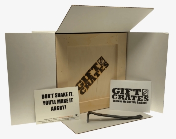 Gift Crate With Note - Box, HD Png Download, Free Download