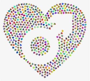 Heart,sticker,circle - Vector Round Calendar 2020, HD Png Download, Free Download