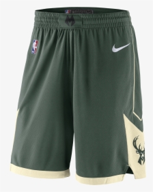 Nike Nba Milwaukee Bucks Swingman Road Shorts - Bucks Basketball Shorts, HD Png Download, Free Download
