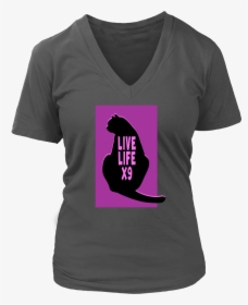 Live Life X9 V-neck - T-shirt, HD Png Download, Free Download