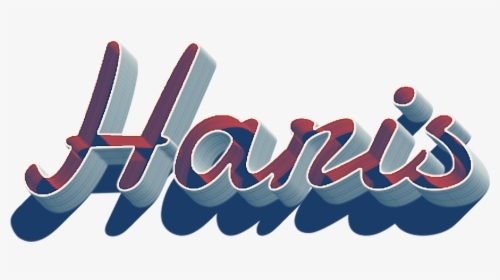 Haris 3d Letter Png Name - Graphic Design, Transparent Png, Free Download
