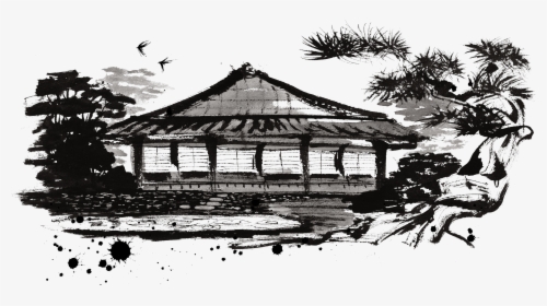 Illustration Japan Japanese Landscape Architecture - Japanese Landscape Illustration Png, Transparent Png, Free Download