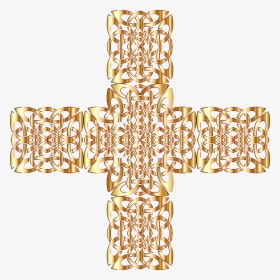 This Free Icons Png Design Of Golden Celtic Knot Cross, - Irish Knot Golden Transparent Background, Png Download, Free Download