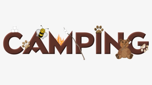 Camp Clipart Word Art - Camping Word Art Transparent, HD Png Download, Free Download