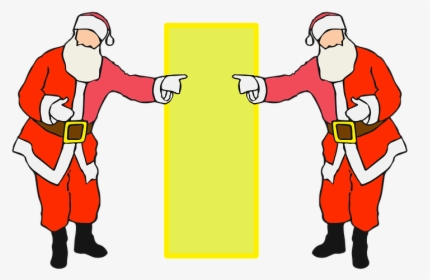 Background, Claus, Full Length, Pointing, Santa - Santa Claus, HD Png Download, Free Download