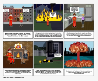 Fahrenheit 451 Old Lady Cartoon, HD Png Download, Free Download
