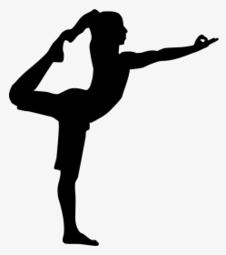 Yoga, Fitness, Sporty, Silhouette, Man, Working Out - Silhueta De Mulher Malhando, HD Png Download, Free Download